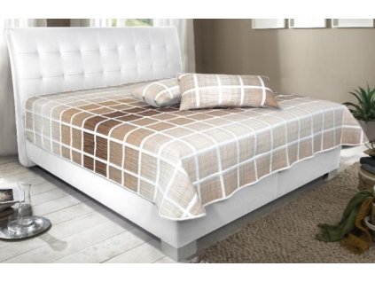 Čalouněná postel Naty 180x200 Loft bílá