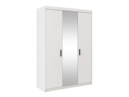 Skříň se zrcadlem Muela třídveřová bílá