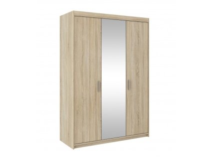Skříň se zrcadlem Muela třídveřová dub sonoma