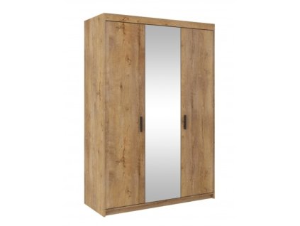 Skříň se zrcadlem Muela třídveřová dub lefkas