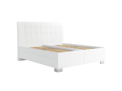 Čalouněná postel Naty 180x200 Loft 1 bílá, bez matrace