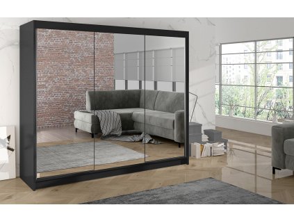 Skříň Debora III 200 - černá