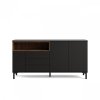 Komoda Mers 78 černá/ořech