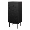 Vysoká komoda z masivního dřeva Soma 5Z černá
