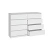 Komoda Melisa M8 bílá, šíře 140