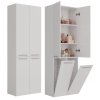 Koupelnová vysoká skříňka Noemi 2K DD bílá mat