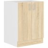 Sára dolní skříňka 60D bílá/dub sonoma