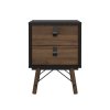 Noční stolek RY 86014 černý mat/ořech