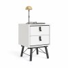 Noční stolek RY 86014 bílý mat