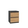 Noční stolek Melisa M2 antracit/dub artisan