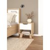 Noční stolek Ikast 86704 jackson hickory/bílá