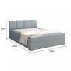 Postel boxspring RIANA KOMFORT 140x200 mentolová