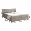 Postel boxspring FERATA KOMFORT 180x200 světle šedá