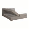 Postel boxspring FERATA KOMFORT 180x200 světle šedá
