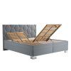 Manželská postel 160x200 Paulina šedá, bez matrace