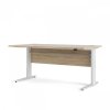 Kancelářský stůl s elektrickým polohováním Prima 80400/318 dub sonoma/bílé nohy