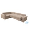 Rohová sedací souprava Tornado světle hnědá