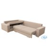 Rohová sedací souprava Tornado světle hnědá