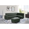 Rohová sedací souprava Mix rozkládací zelená