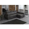 Rohová sedací souprava Brooklyn pravá tmavě šedá