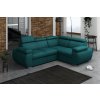 Rohová sedací souprava Brooklyn I pravá tyrkysová