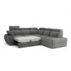 Rohová sedací souprava Brooklyn II levá světle šedá
