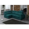 Rohová rozkládací sedací souprava Brooklyn VII levá tyrkysová