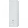Skříň Muela jednodveřová 3S bílá
