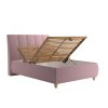 Čalouněná postel Aneta 140x200 Enjoy 19 růžová, bez matrace