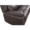 Polohovací kožená sedačka Forte 3+1+1 hnědá kůže