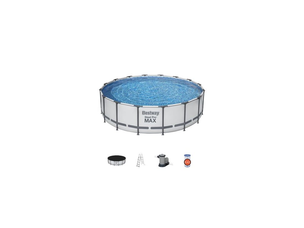 Bazén Bestway® Steel Pro MAX, 5612Z, filter, pumpa, rebrík, plachta, 4,88x1,22 m