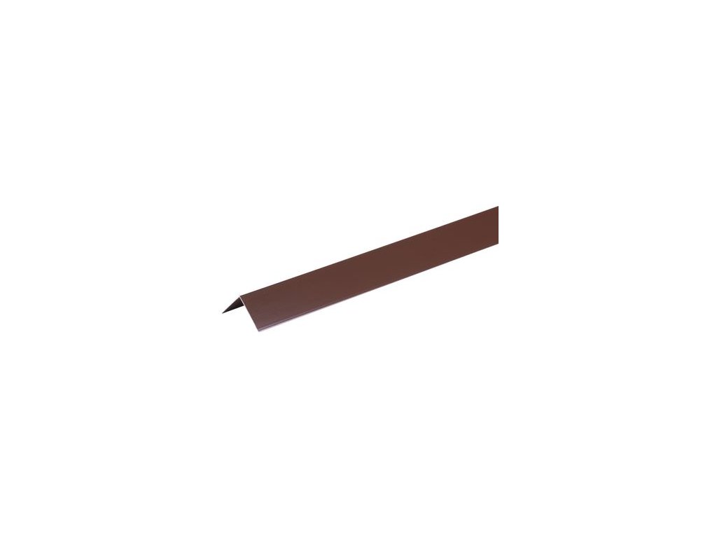 Lišta Strend Pro, Alu 1500x40x0,8 mm, hnedá, 0,8 mm, rohová