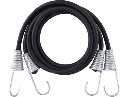 Popruhy elastické s hákmi, 2ks, 150cm x pr.12mm, pozinkované háky pr.4mm, EXTOL PREMIUM
