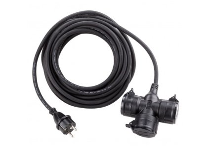 Prodlužovací kabel se třemi zásuvkami IP44 H07RN-F 16A 10 m