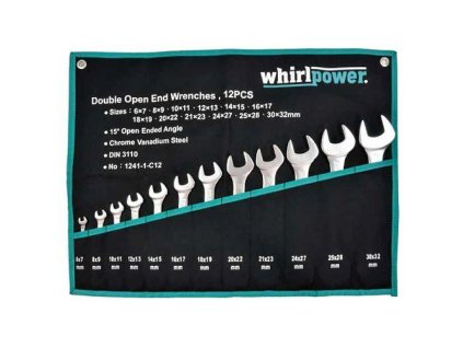 Sada klíčů whirlpower® 1241-1-C12, 12 dílná, vidlicová