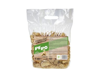 Podpalovač PE-PO®, dřevní, kostky, 100 zapálil