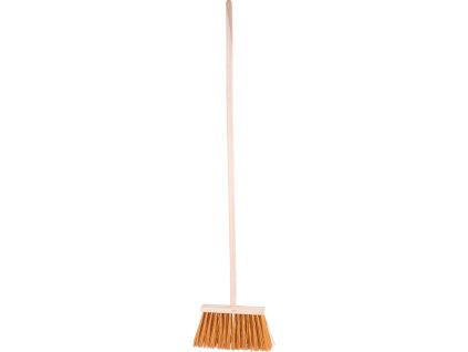 Koště Geco Indust Brown WH, 250 mm, průmyslová, hnědá, s násadou 1200 mm