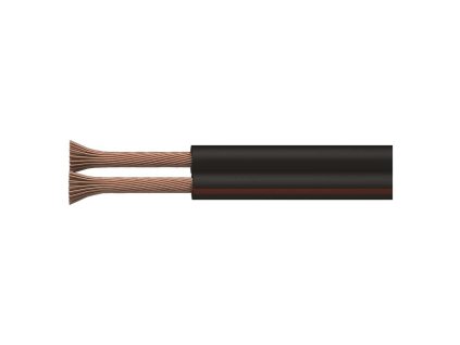 Dvojlinka netienená ECO 2x1,0mm čierno/ červená