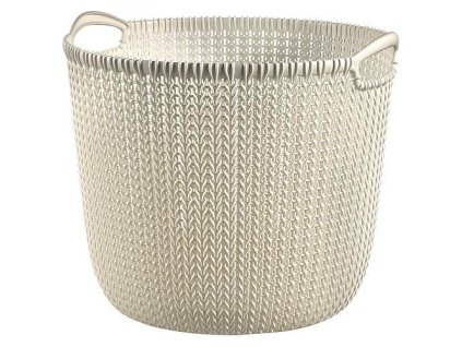 Košík Curver® KNIT 3673 30L, biely, 40x39x33 cm