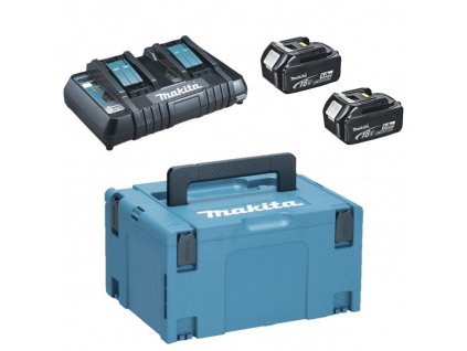 MAKITA Aku sada 2x BL1850 + DC18RD