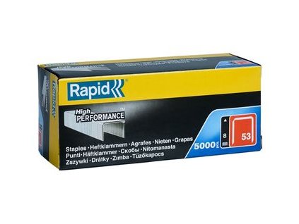 Spona RAPID 53, 08 mm, 5000 ks, sponky pre sponkovačky, spony