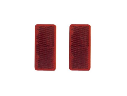 Samolepiaca odrazka červená 95x38 mm, 2 ks