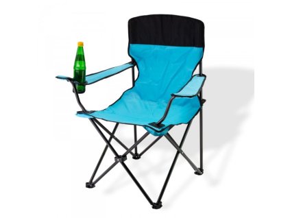 Skládací kempingová/zahradní židle, blankytně modrá