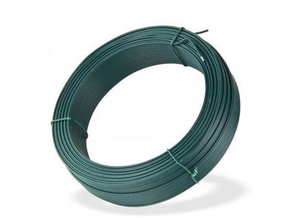 Viazací drôt poplastovaný 2,0 mm, dĺžka 100 m, zelený