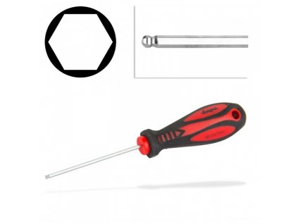 Skrutkovač imbus s guľovou hlavou 3x75