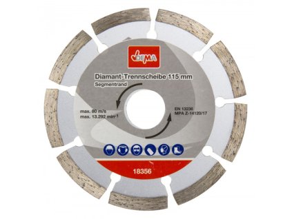 Diamantový řezný kotouč segmentový 115 mm DDT115S