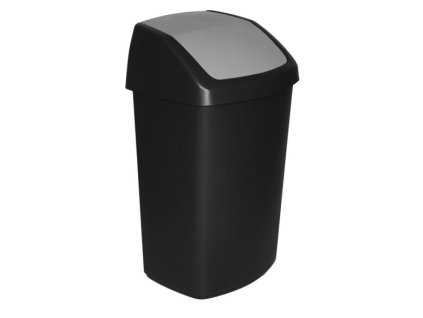 Kôš Curver® SWING BIN, 50L, 34x40,6x66,8 cm, čierny/sivý, na odpadky