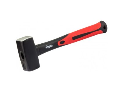 Čtvercové kladivo s rukojetí ze skelných vláken 1000 g