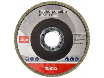Laminovaný vějířový brusný kotouč 115 mm K100