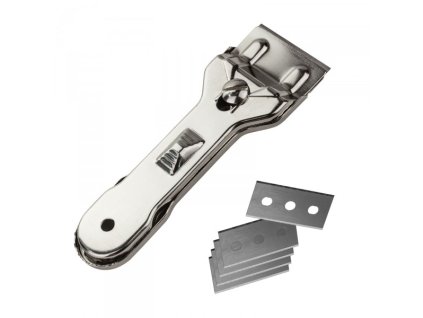 Škrabka na sklo s vyměnitelnými čepelemi